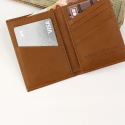Porte-cartes en cuir homme compact made in France Barnabé aime