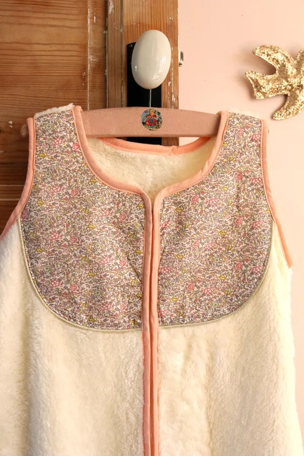 Gigoteuse Liberty et polaire - Juliette Taille 0-6 mois