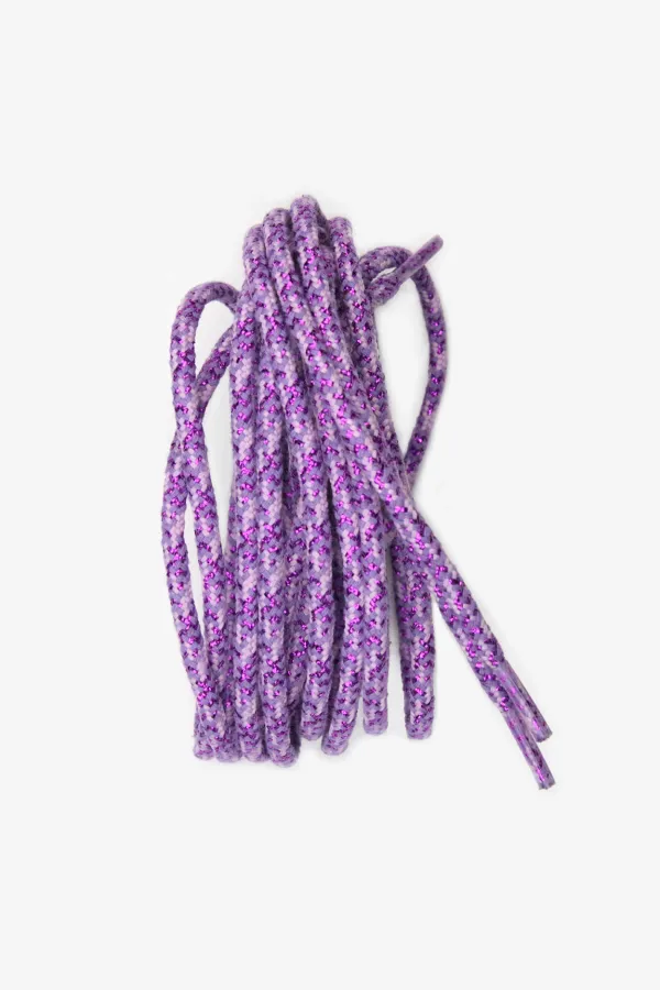 Lacets de chaussures lurex - Lavande