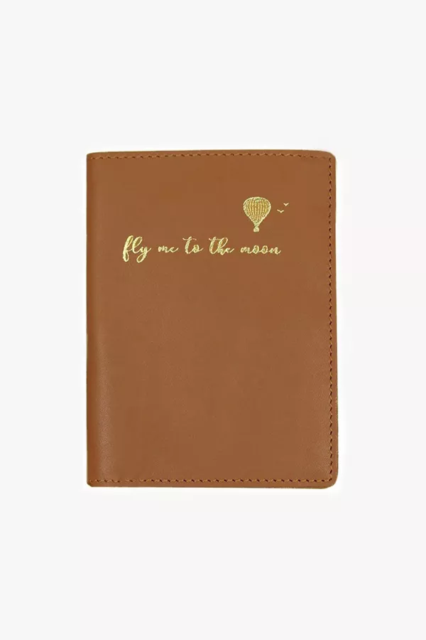 Etui Passeport cuir - Caramel