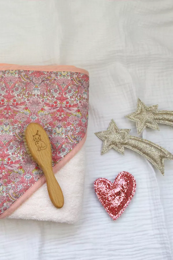 Coeur  paillettes - Rose