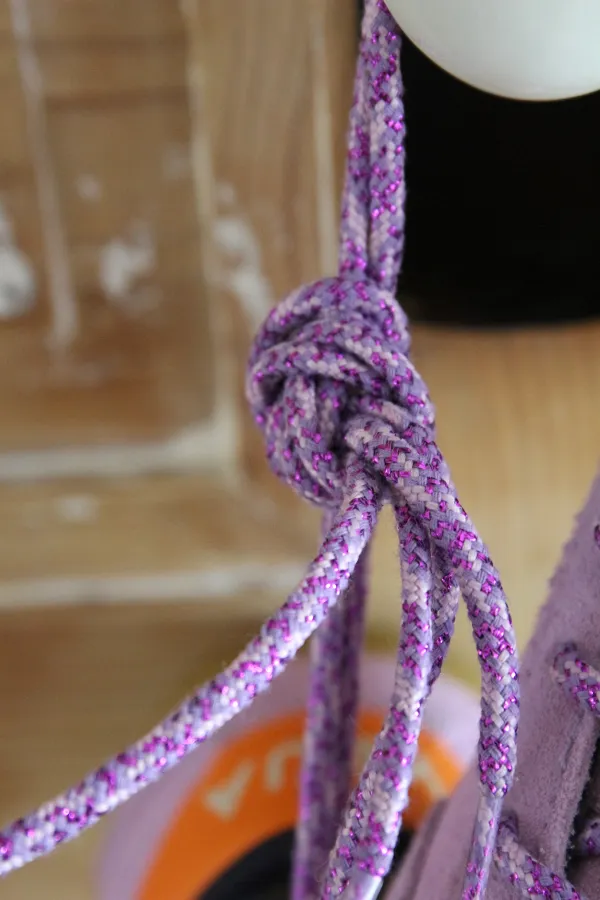 Lacets de chaussures lurex - Lavande