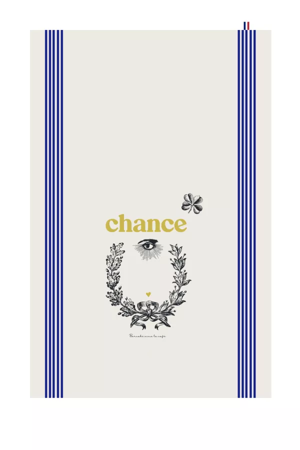 TORCHON DE CUISINE SÉRIGRAPHIÉ - Sérigraphie - Chance