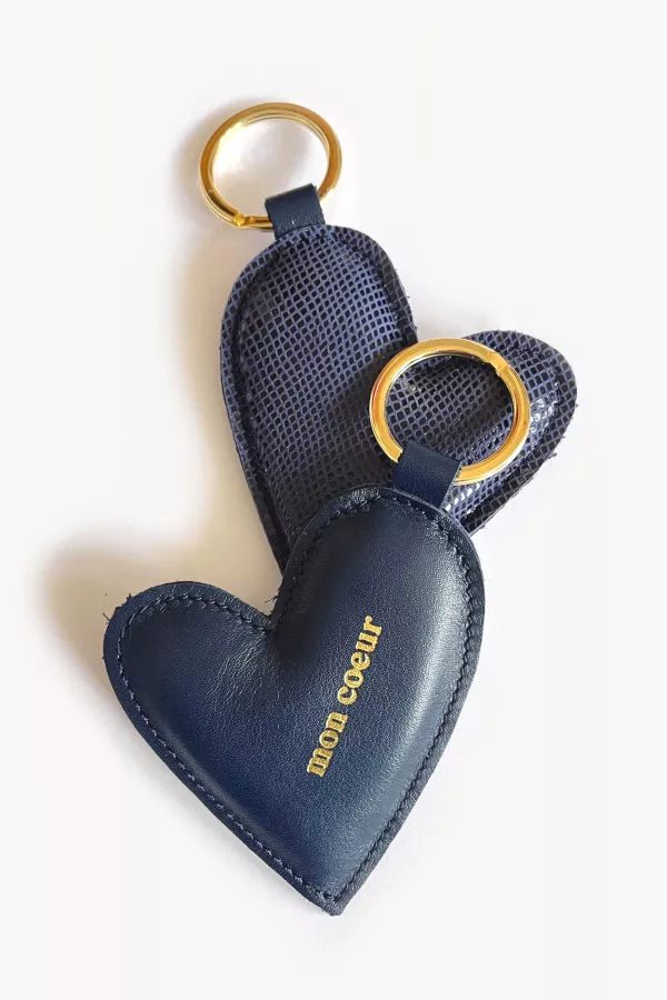 Porte clé Coeur - Blue Night - Mon coeur