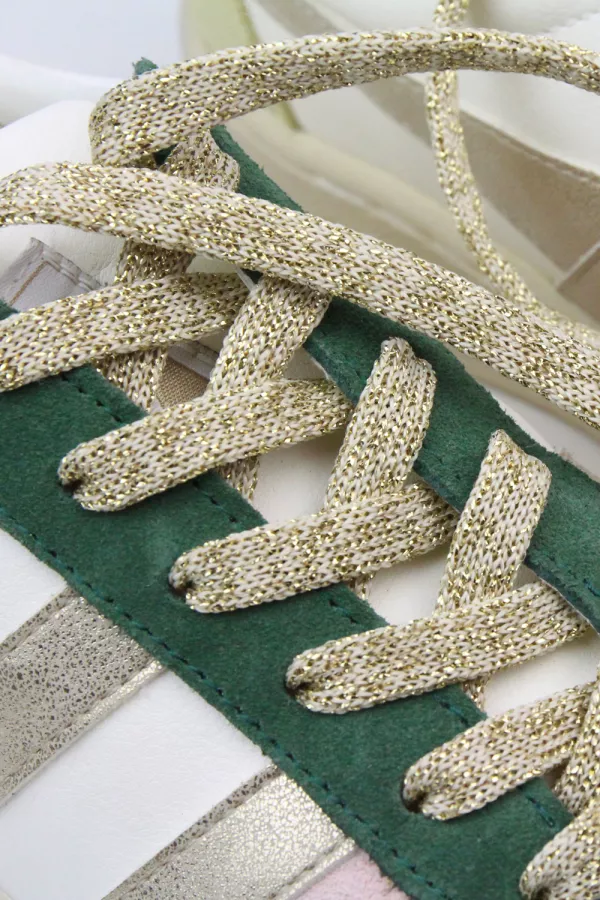 Lacets de chaussures lurex - champagne
