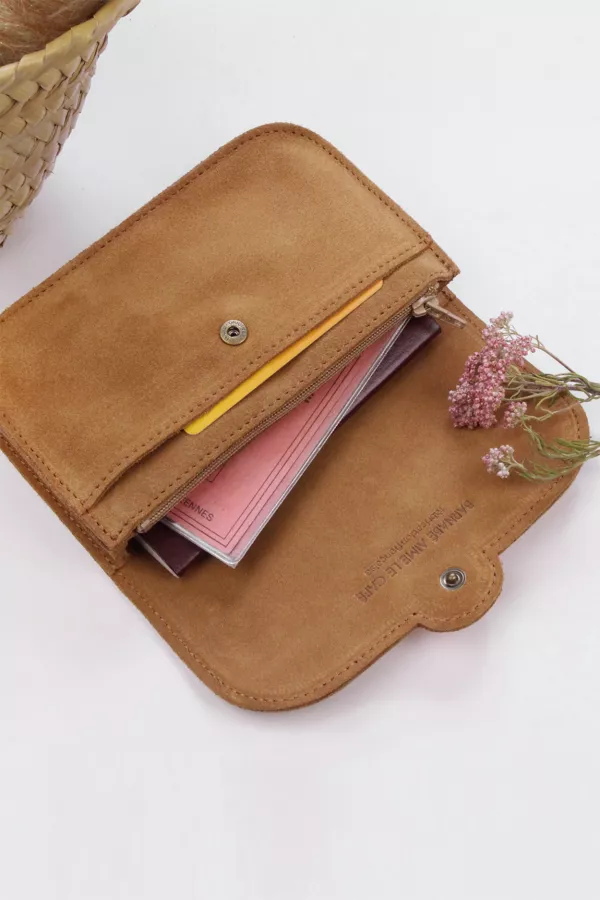 Portefeuille femme - Pipa - cuir Panthere