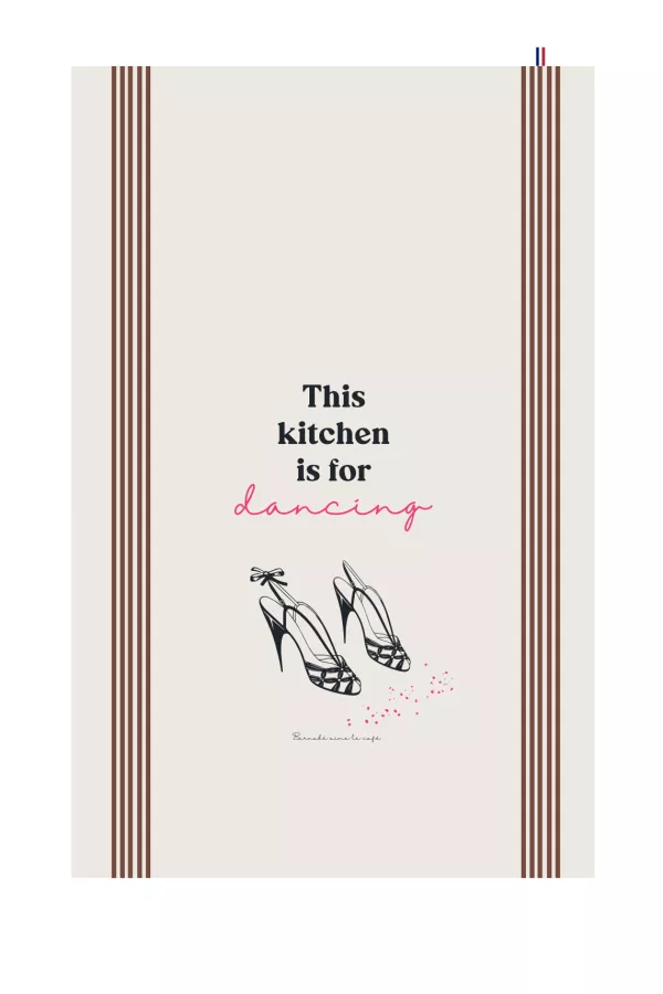 TORCHON DE CUISINE SÉRIGRAPHIÉ - Dancing