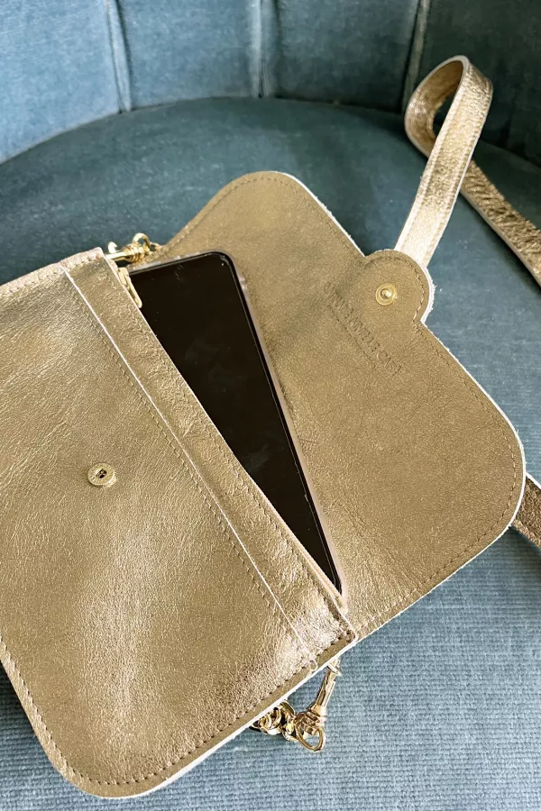 Portefeuille & mini sac - Harold - Poudre d'or