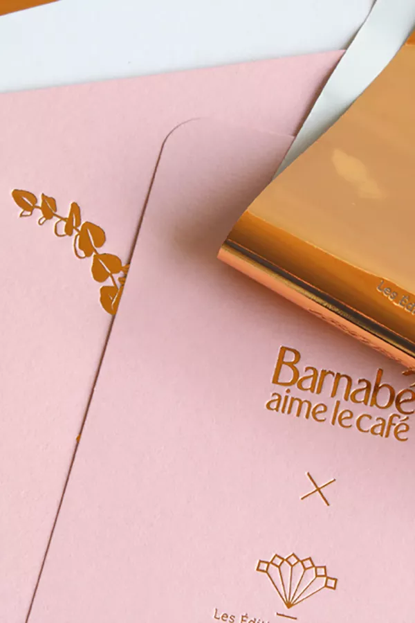 Carte + enveloppe - Dame jeanne Rose