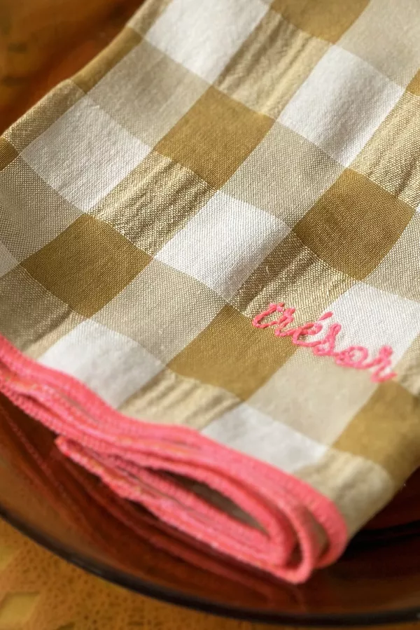 Serviette de Table moutarde - Trésor