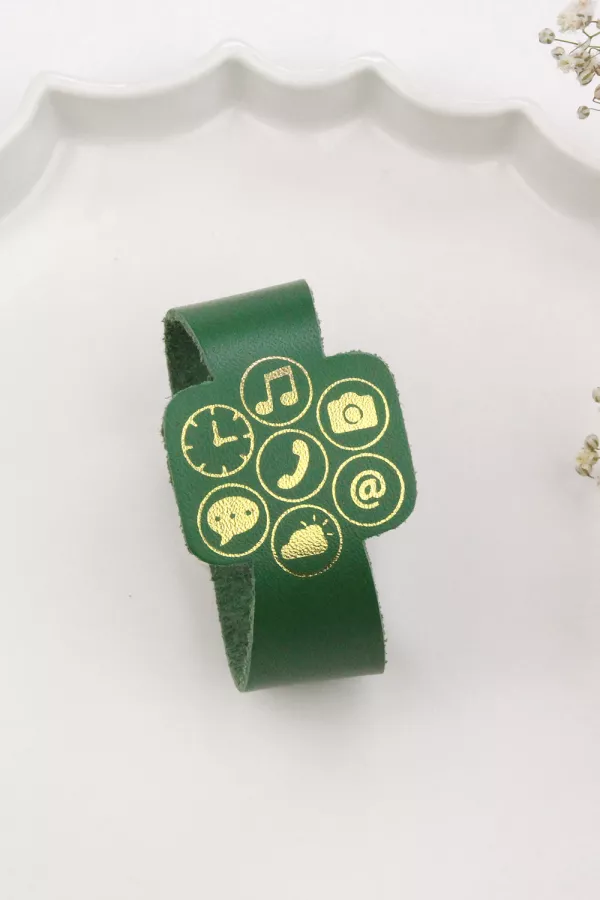Montre enfant connectée - vert Cactus