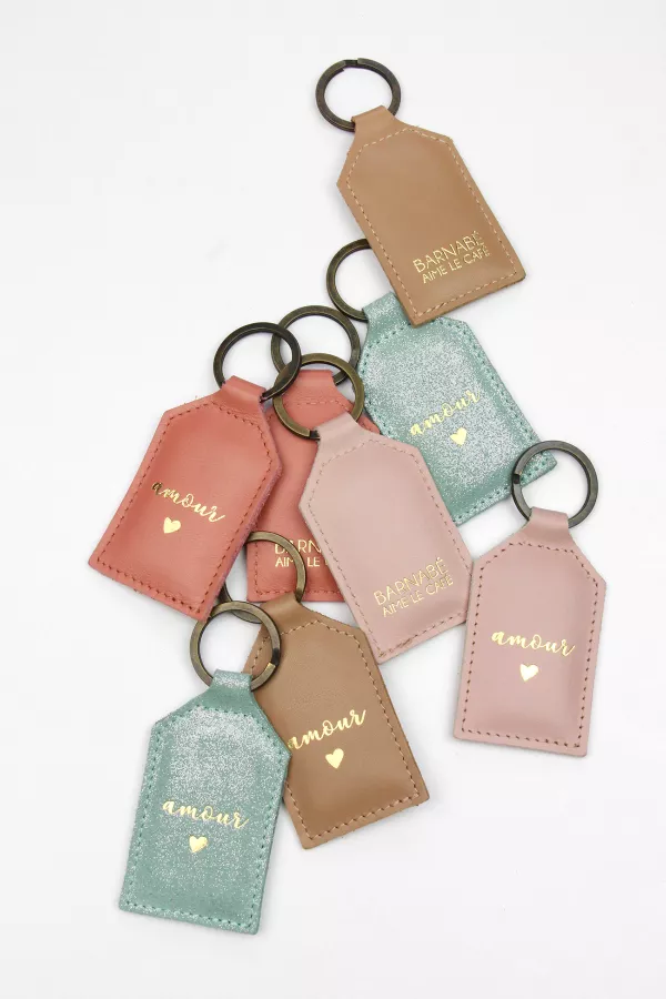 Porte clé Amour - Moka