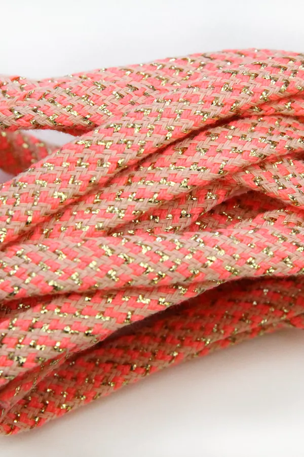 Lacets de chaussures lurex - Pink fluo