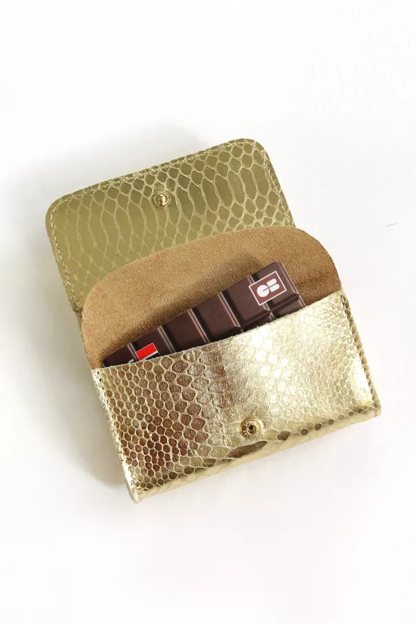 kate compact cuir fantaisie doré barnabé aime le café