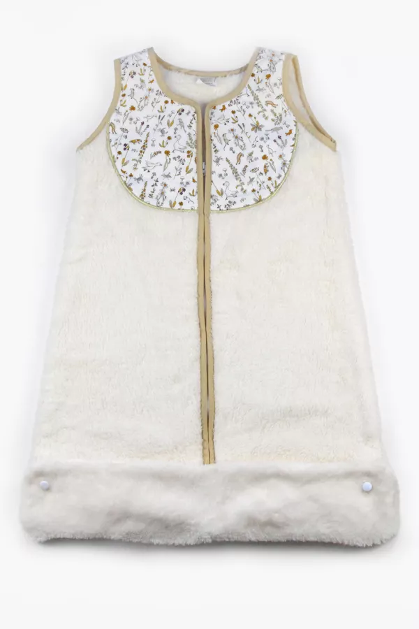 Gigoteuse Liberty et polaire - Camille  taille 6 - 24 mois