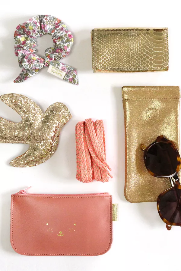 Lacets de chaussures lurex - Pink fluo