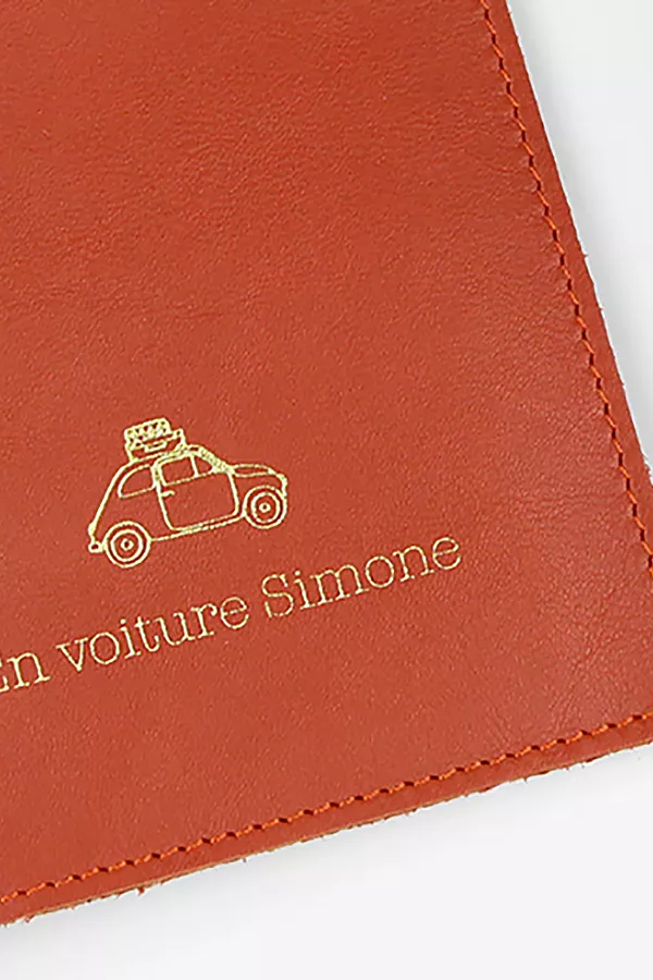 Etui papiers voiture cuir - Tomette