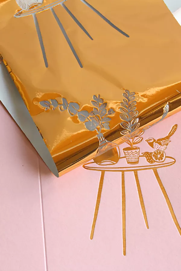 Carte + enveloppe - Dame jeanne Rose