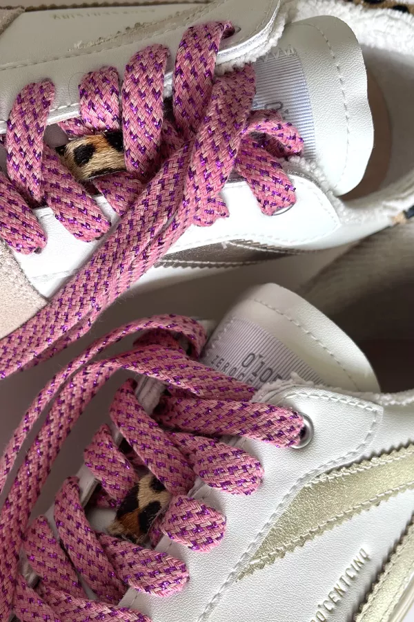 Lacets de chaussures lurex - Lilas