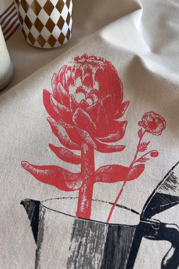 TORCHON DE CUISINE SÉRIGRAPHIÉ - Cafetière