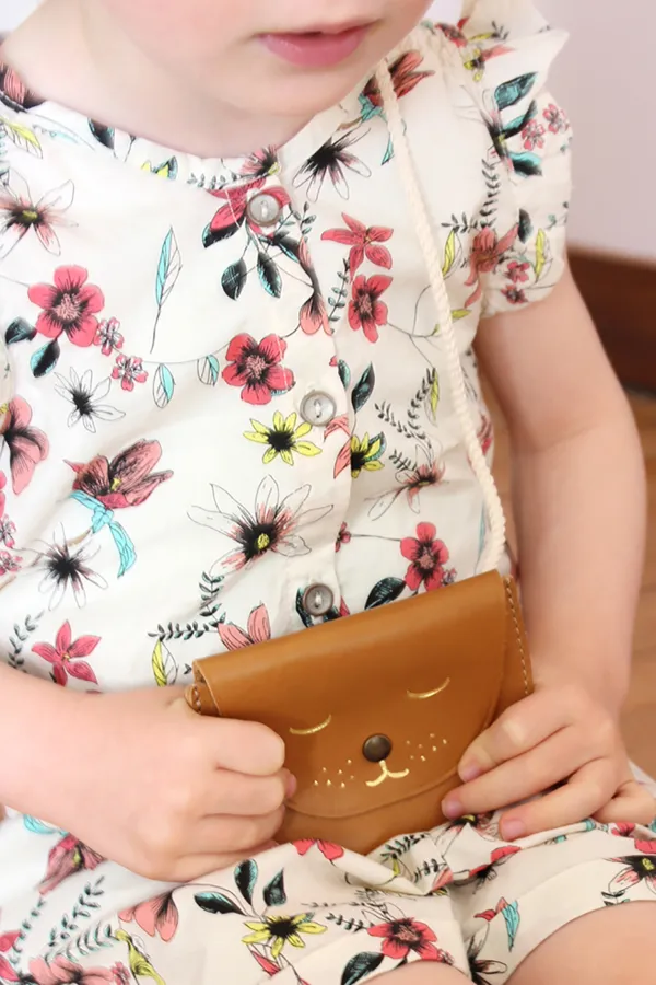 Sac cuir Minette - Bubble gum