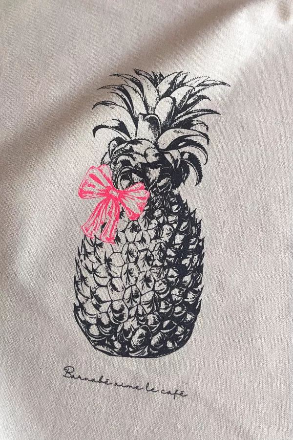 TORCHON DE CUISINE SÉRIGRAPHIÉ - Ananas