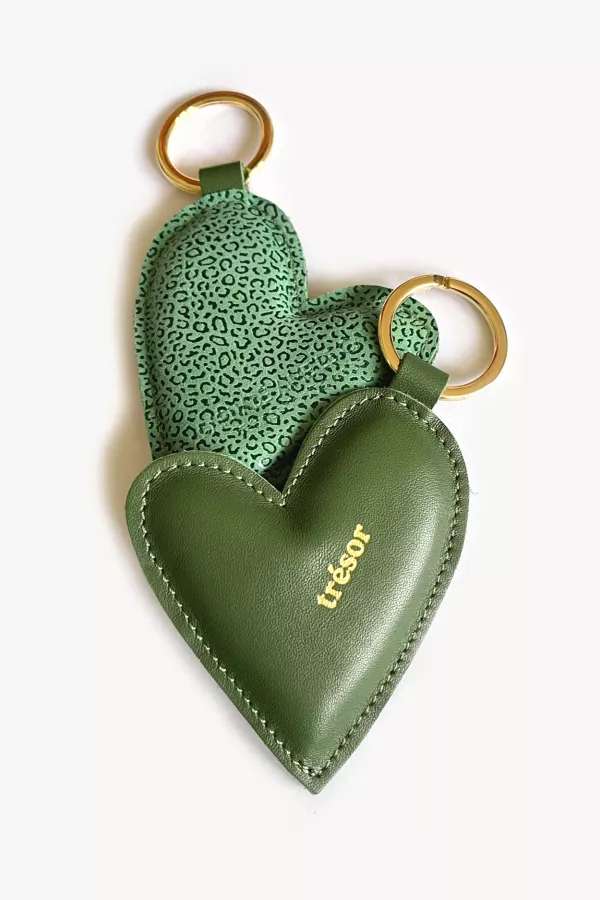 Porte clé Coeur - Agave - Trésor