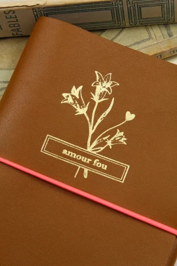 Carnet cuir - Le pocket - Caramel
