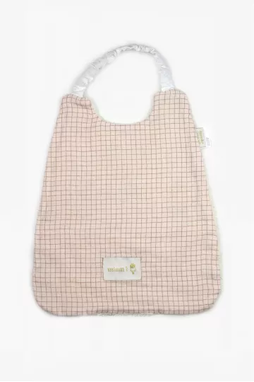 Serviette élastique vichy - Lait de coco