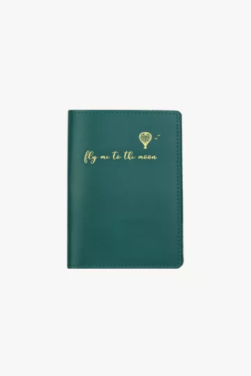 Etui Passeport cuir - Teal