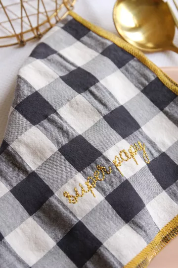 Serviette de Table réglisse - Super papy