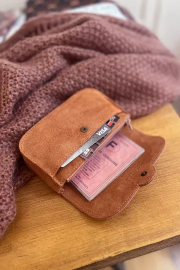 Portefeuille femme - Pipa - Brique Rose