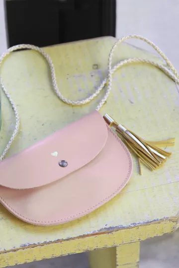 Sac Pompon - cuir Poetry