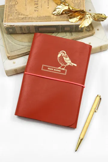 Carnet cuir - Le pocket - Tomette