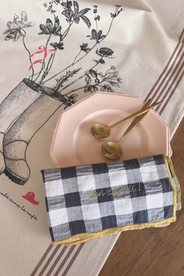 Serviette de Table réglisse - Bon appetit