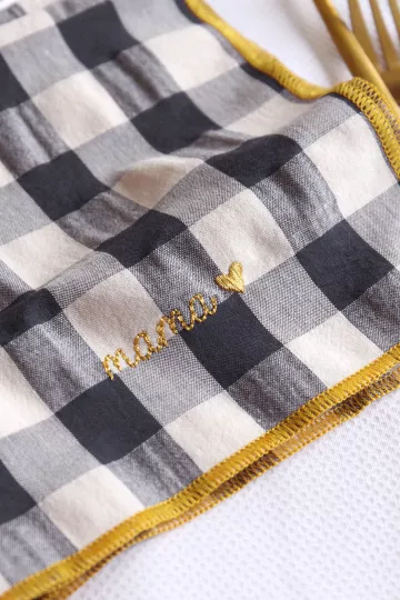 Serviette de Table réglisse - Mama  ❤