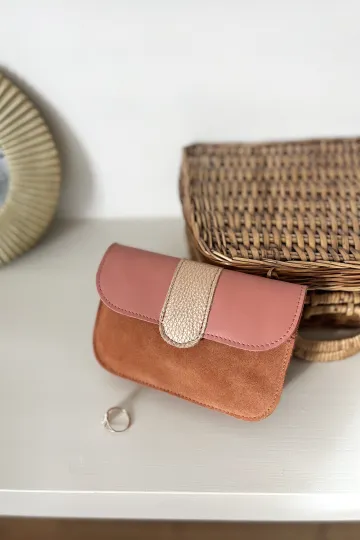 Portefeuille femme - Pipa - Brique Rose