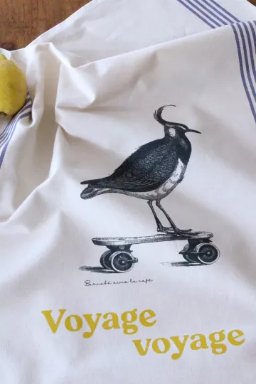 TORCHON DE CUISINE SÉRIGRAPHIÉ - Sérigraphie - Voyage