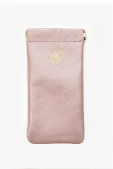 Etui lunettes - Rose nacré