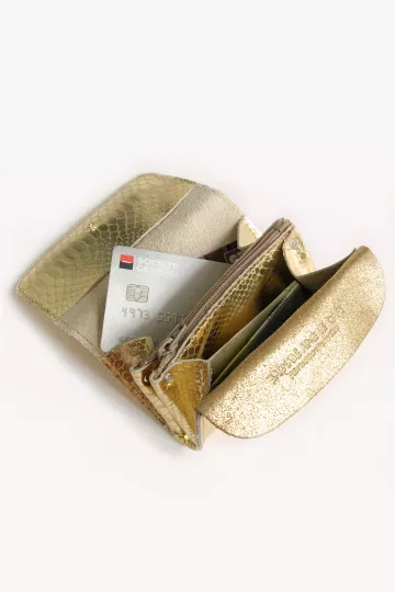porfeuille kate compact cuir fantaisie doré barnabé aime le café