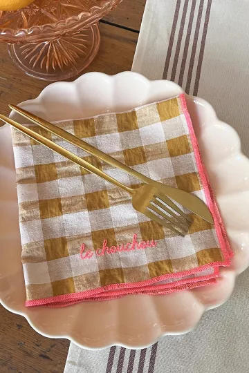 Serviette de Table moutarde - Le chouchou