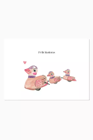 Carte postale - Félicitations