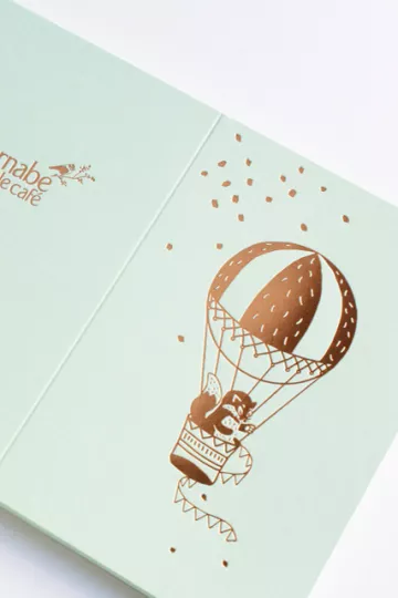 Carte + enveloppe - Montgolfière