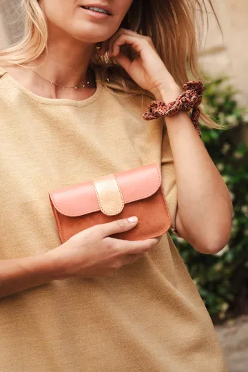 Portefeuille femme - Pipa - Brique Rose