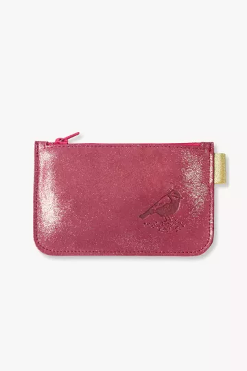 Porte monnaie pailleté - rouge Griotte