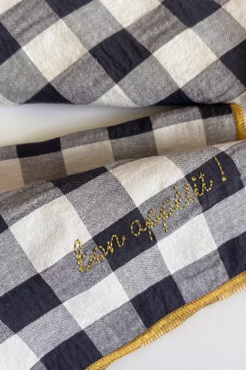 Serviette de Table réglisse - Bon appetit