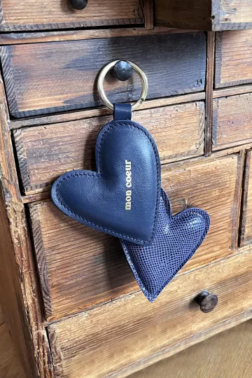 Porte clé Coeur - Blue Night - Mon coeur