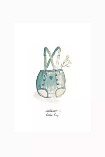 Carte postale - Welcome little boy