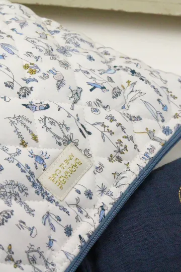 grande trousse de toilette matelassé Barnabé aime le café