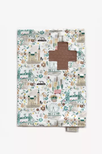 protège carnet de santé Liberty Barnabé aime le café made in  france